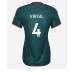 Billige Liverpool Virgil van Dijk #4 Tredjetrøye Dame 2022-23 Kortermet